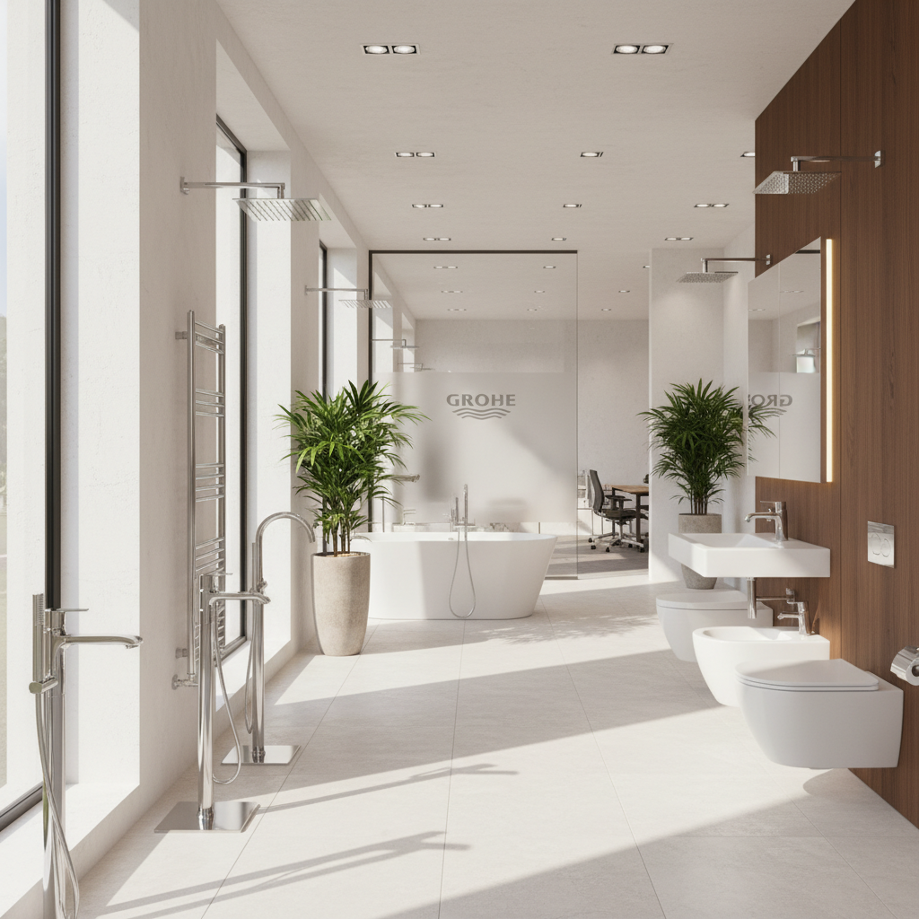 Realistische foto passend bij Alles voor je badkamer bij Grohe Nederland BV voor website SEO-tekst; 
