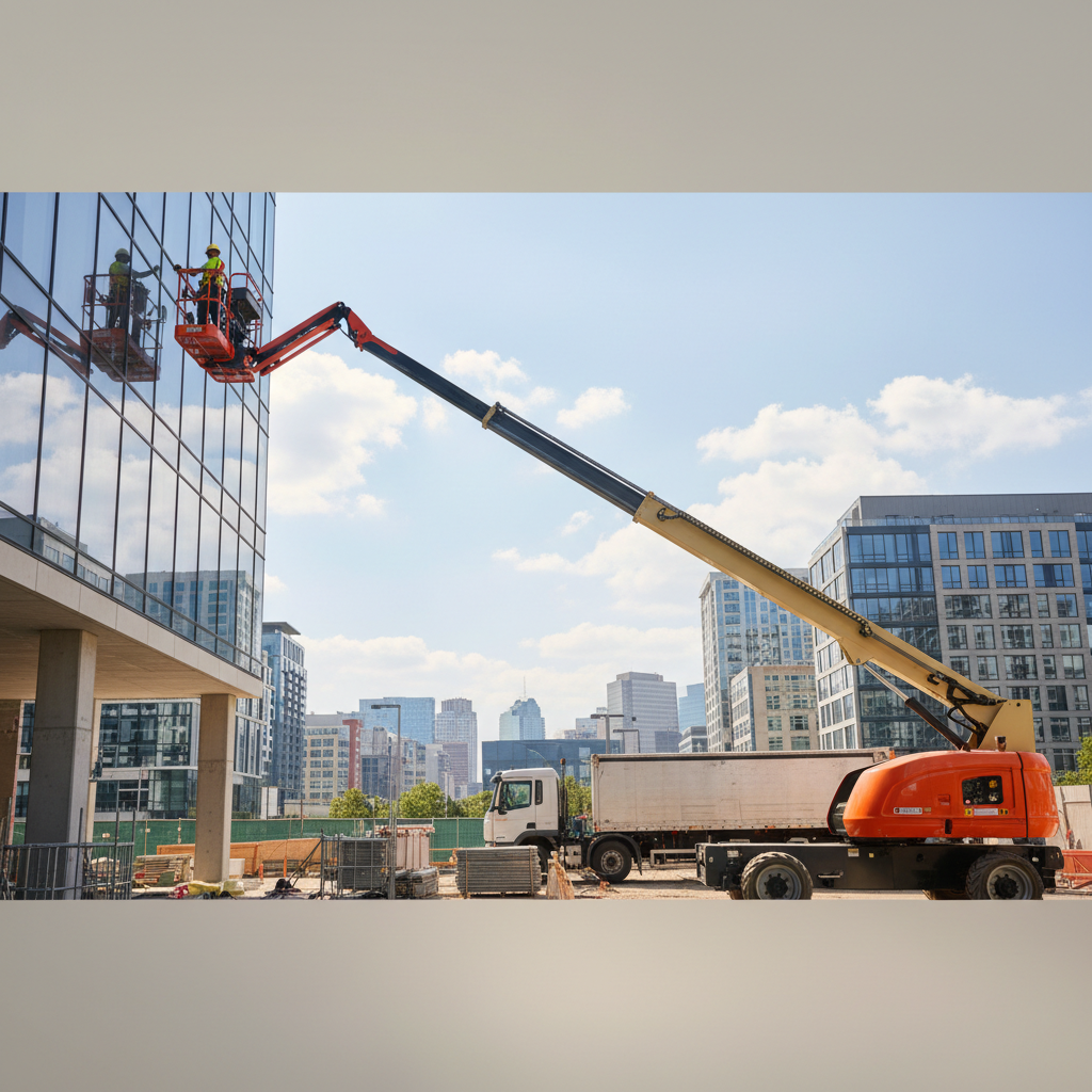 Realistische foto passend bij Verhuur hoogwerker: flexibele oplossingen voor werken op hoogte voor w